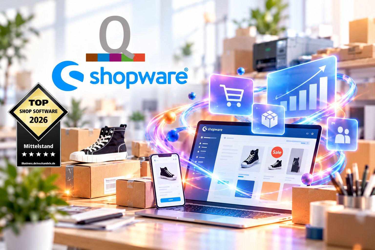 Quintact: Shopware auf Platz 1: Führendes Shopsystem im Mittelstands-Ranking 2026